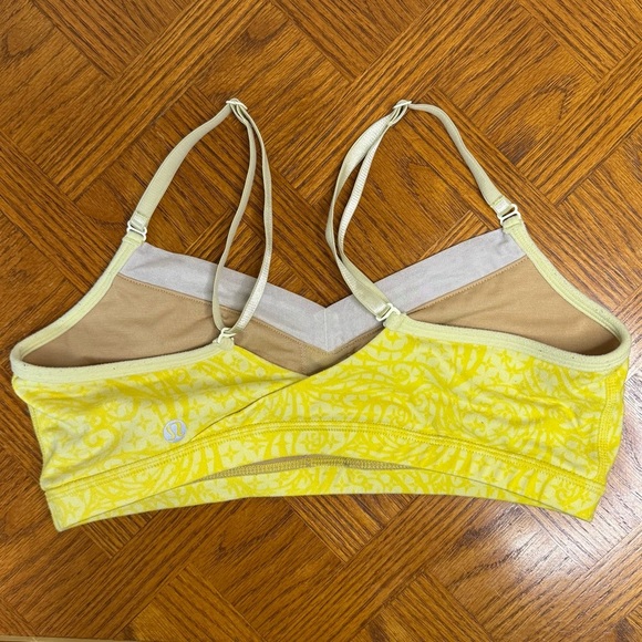 3 Lululemon Bra Bundle Flow Y Bra IV (Hot Pink/White) Crisscross Bralette Yellow - Picture 12 of 13